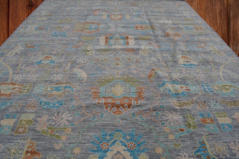 10 x 13'10 Turkish Oushak Style Handmade Oriental Carpet Wool Area Rug 10 x 14 gallery