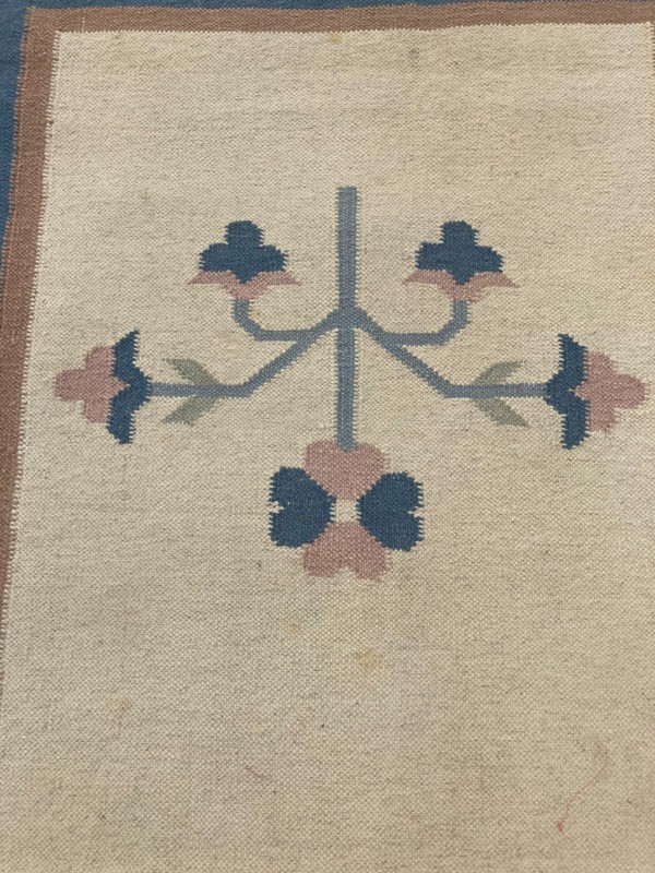 Vintage Handmade Turkish Tribal Wool Kilim Runner Rug 243x79 cm gallery