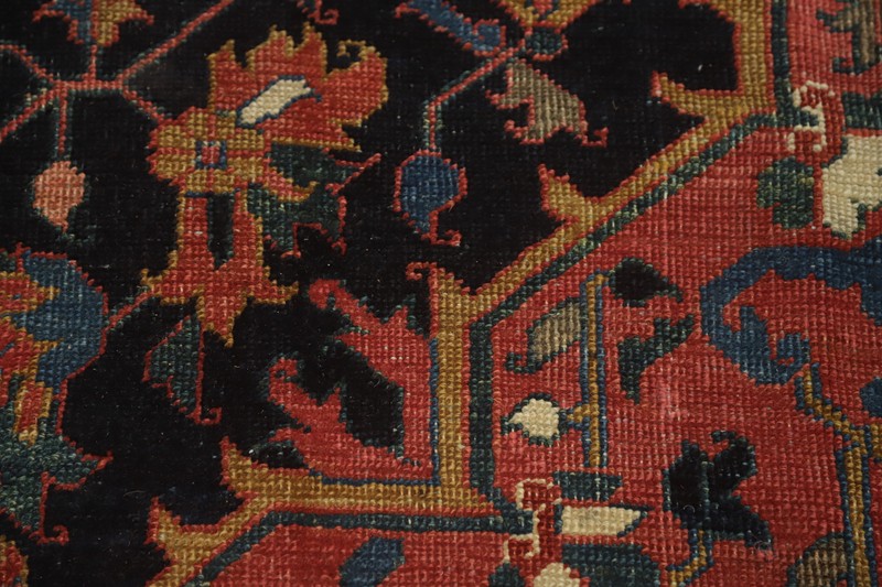 Handmade Antique Wool Carpet Pre-1900 Vegetable Dye Traditional Area Rug 8x11 Ft gallery