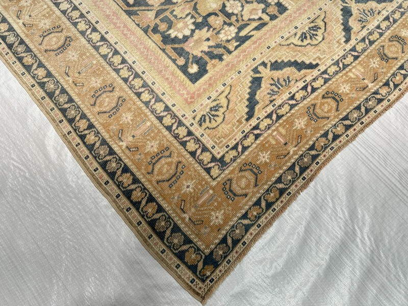 6 x 9 ft Orange Turkish Taspinar 1970s Vintage Hand Knotted Wool Turkish Rug gallery
