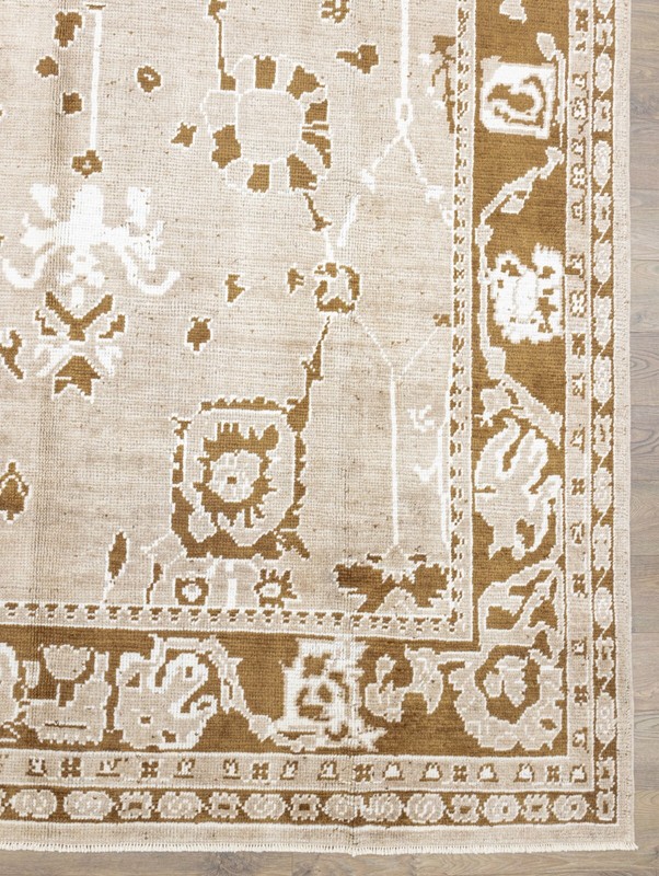 Modern Turkish Oushak Oversized Area Rug 9.7x12.9 ft New Hand-Knotted Carpet gallery