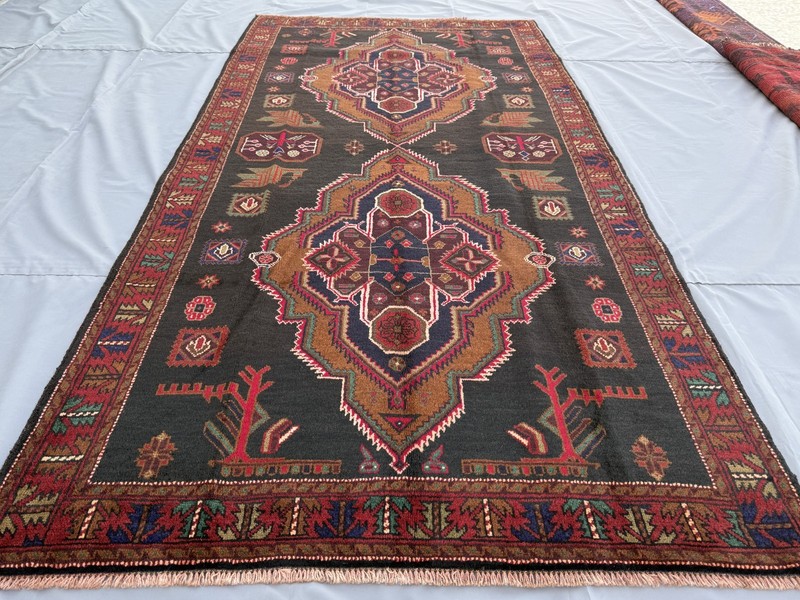 Fine Hand Knotted Afghan Baluchi Rug 5x8 Antique Persian Style Oriental Carpet gallery