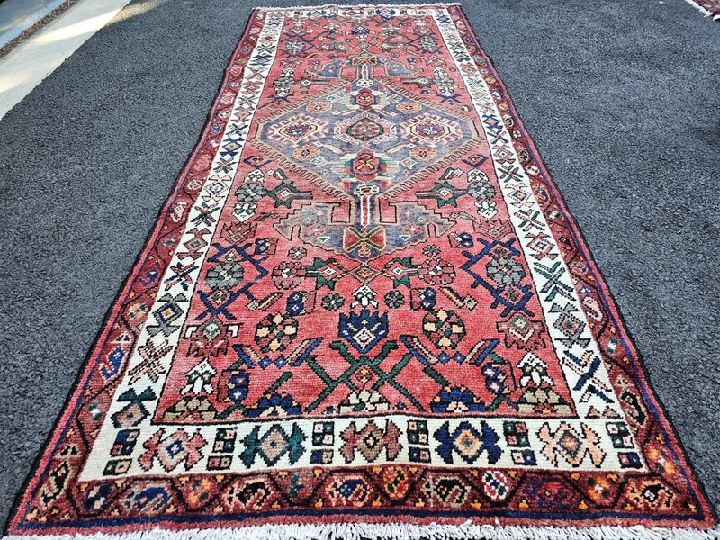 3.3 x 7.6 ANTIQUE KAZAK VINTAGE HERIZ RUG CAUCASIAN SERAPI OUSHAK KAZAK SHIRVAN gallery