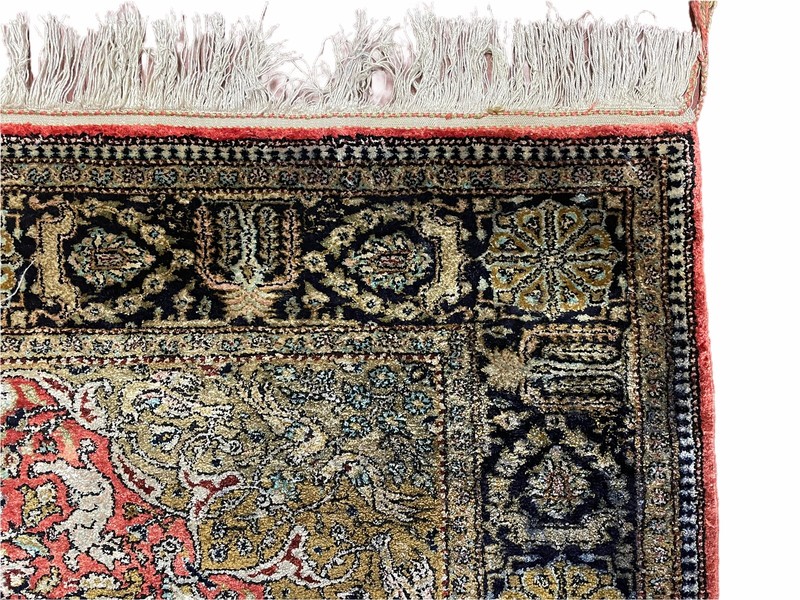 3' X 5' Vintage Fine Hand Made Turkish Oriental Silk Rug 400 KPSI Wow gallery