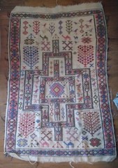 Moroccan Sabra/Kilim/wedding/ vintage rug 38″x58″