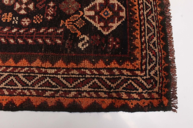 Vintage Traditional Hand-Knotted Area Rug 4'6" x 5'7" Oriental Wool Carpet gallery