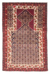 Vintage Hand-Knotted Area Rug 2’9″ x 4’5″ Traditional Oriental Wool Carpet