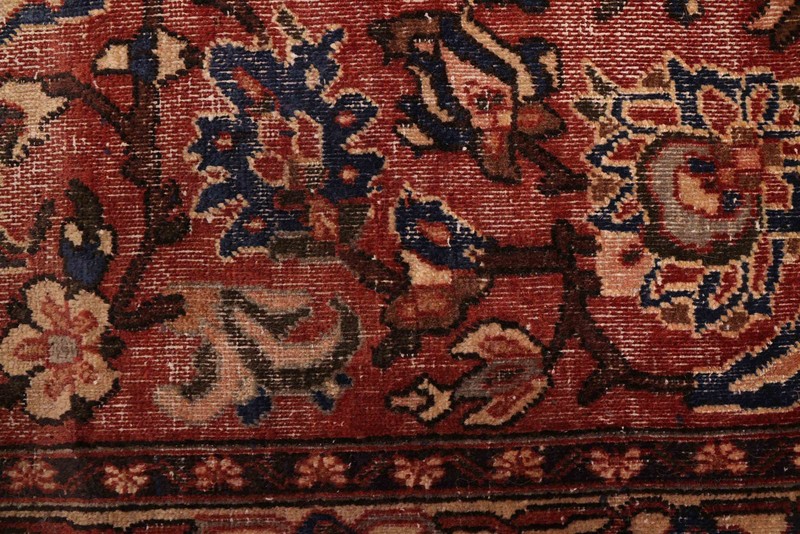 Vintage Hand-Knotted Area Rug 4'5" x 6'3" Traditional Oriental Wool Carpet gallery