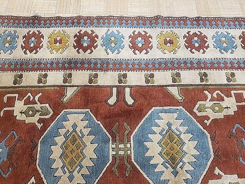 5x8 TURKISH KARAJEH ANTIQUE AUTHENTIC HAND WOVEN 100% WOOL ORIENTAL RUG FINE gallery