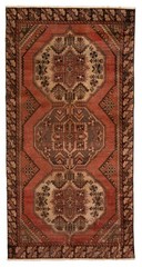 4’8″ x 9’6″ Vintage Hand-knotted Runner Rug Traditional Oriental Wool Carpet