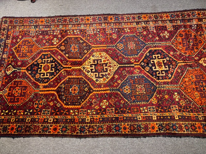 Fine Antique Caucasian Shirvan Rug 4x8 Fine Handmade Vintage Oriental Rug Kazak gallery