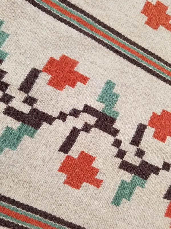 Fine Vintage Traditional Handmade Scandinavian Wool Multicolor Kilim 4.6x2.3 ft gallery