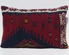 Traditional Kurdish Kilim Pillow Cover 24x16 - Antique Bohemian Style gallery