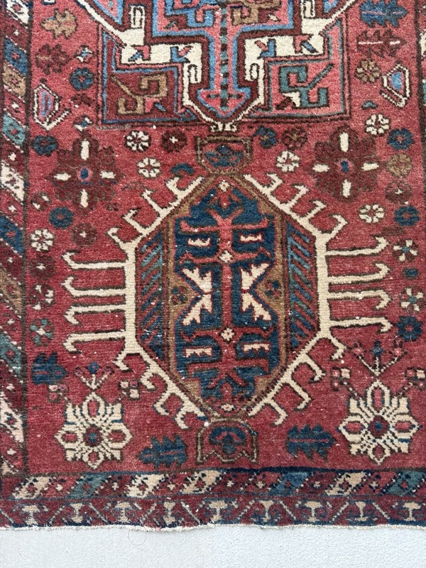 Antique Collectible, Karaja wool, Handknotted Rug , 2 x 3 feet gallery