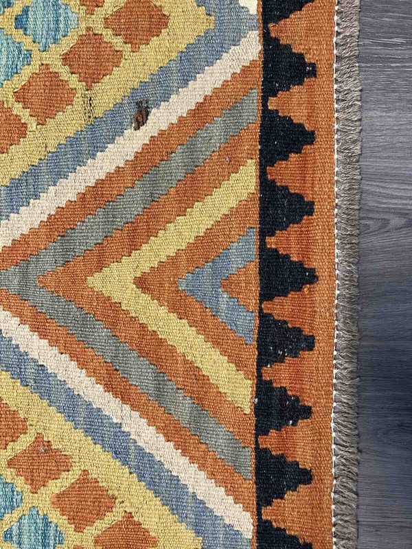 Vintage Kilim Traditional Hand Made Oriental Wool Kilim 5ftx3.2ft 147cmx102cm gallery