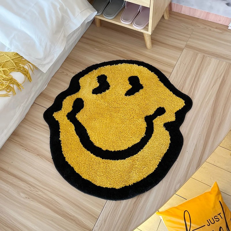 Twisted Smiling Tufted Carpet, Handmade Soft Rug for Room Decor Fluffy Carpets gallery