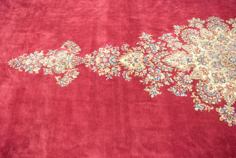 RRA 12x24 Authentic Oriental Carpet Traditional Design Rose Red Rug 12185 gallery