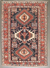 Antique Karajeh Rug 4’1”x5’6”