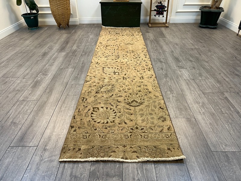 Persian Runner Rug, Vintage Runner Rug, Kitchen Runner Rug, 2.6 x 10.4 ft gallery