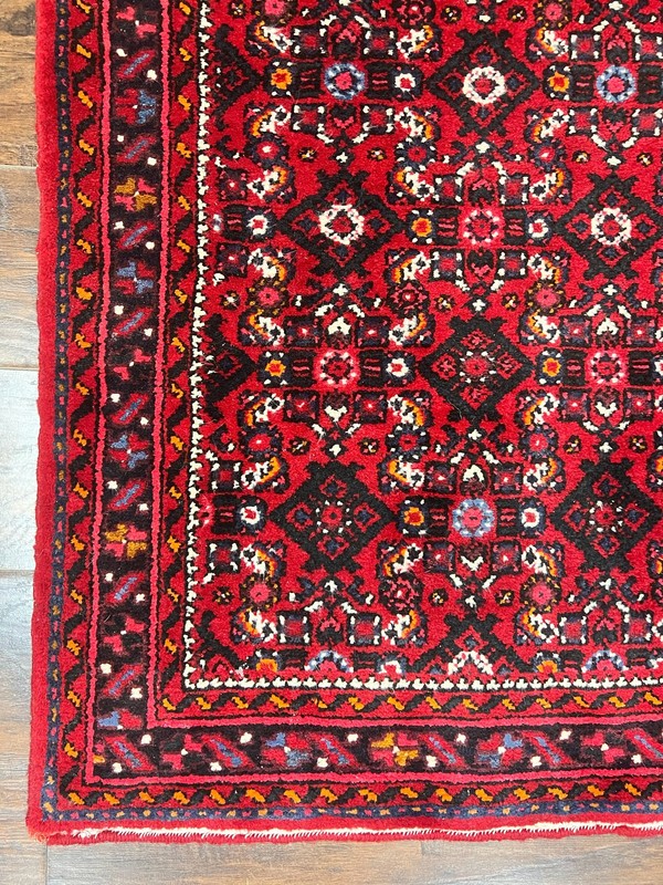 Long Tribal Runner Rug 3x16 Wool Hand Knotted Antique Oriental Carpet Red gallery