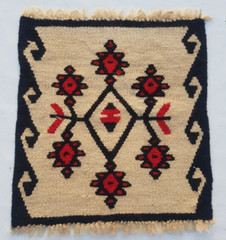 Vintage Traditional Handcrafted Turkish Kilim Rug for Home Décor 39×38 cm