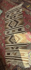 Bedouin Hall Runner kilim rug weaving pure camel hair and sheep wool handmade