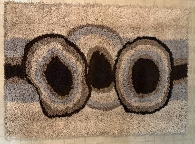 1970s Dania Taepper Era UNUSED Danish Ege Rya Deluxe Rug 4.7 x 6.7 Wool MCM gallery