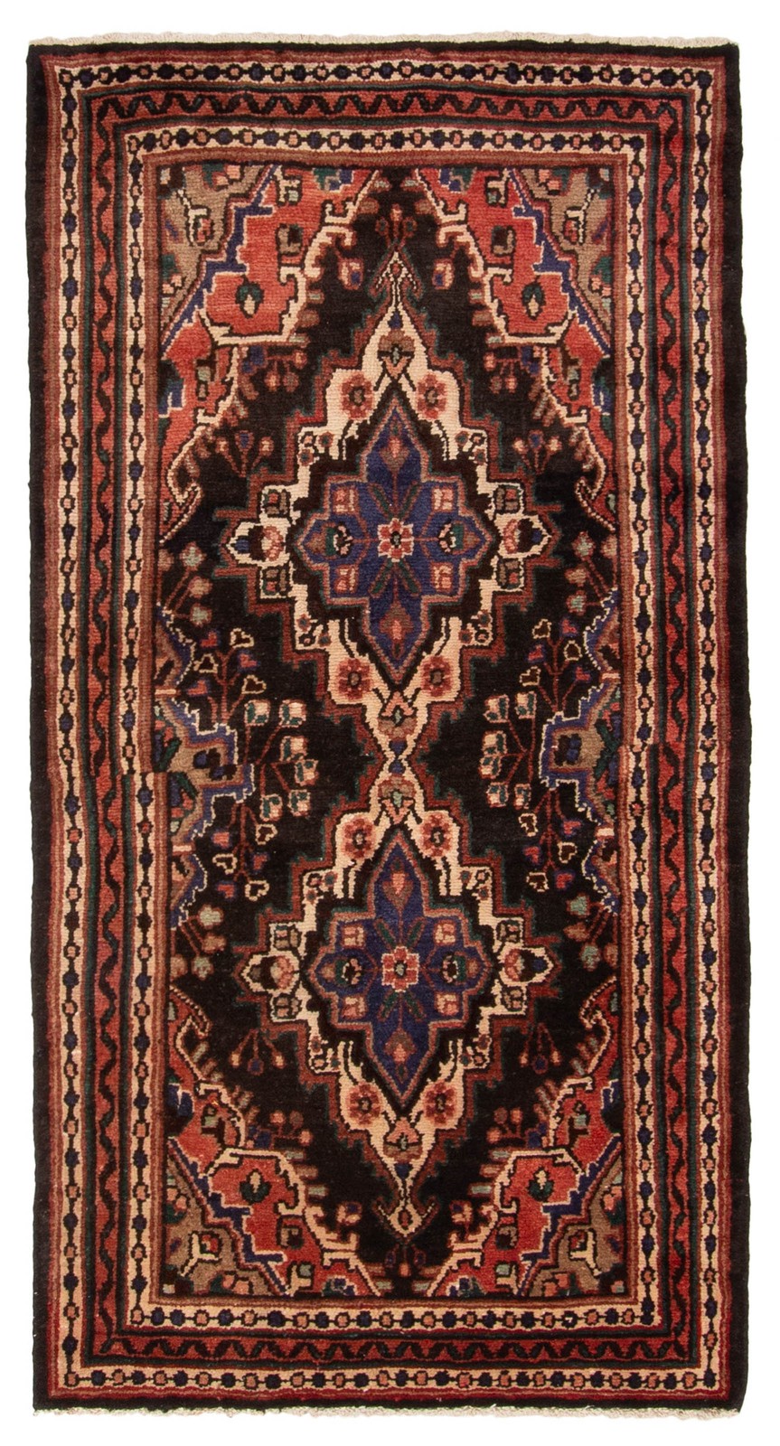 Vintage 3'6" x 6'9" Traditional Hand Knotted Vegetable Dye Wool Area Rug gallery