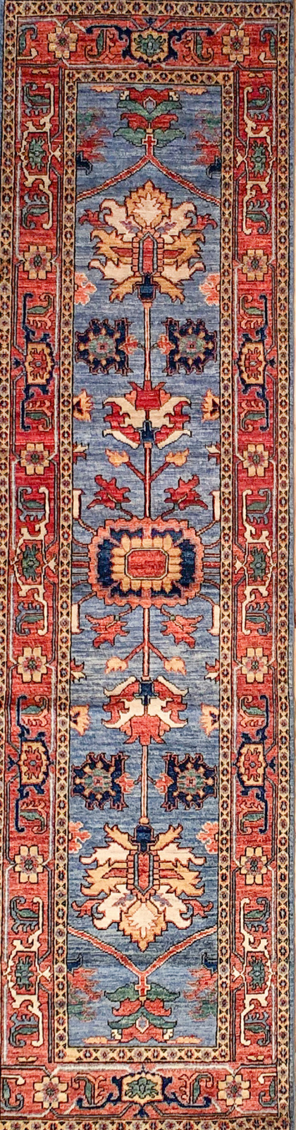 Hand-knotted Rug (Carpet) 2'4X9', Choeb Rang mint condition gallery