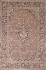 Traditional Ardakan Pink Living Room Rug 6×9 Handmade Wool Vintage Carpet