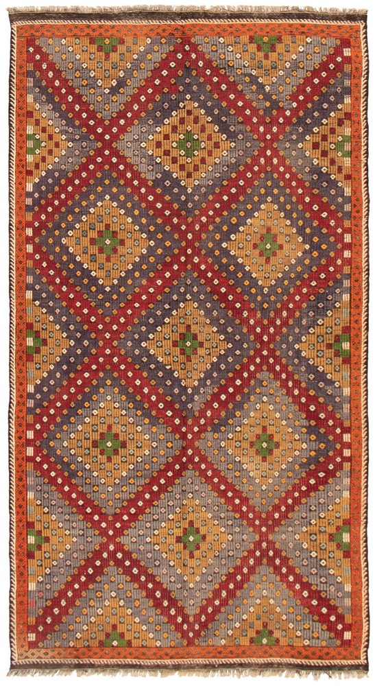 Vintage Hand Woven Area Rug 5'9" x 10'11" Traditional Wool Oriental Carpet