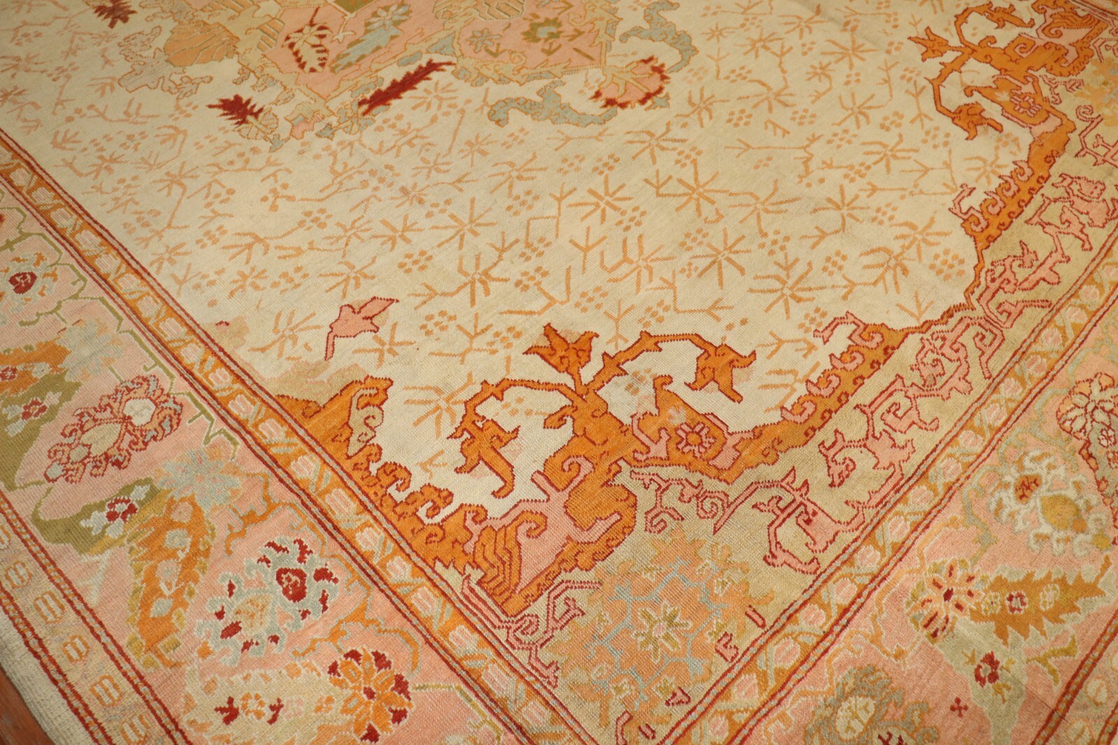 Antique World Class Turkish Oushak Ushak Rug Size 11'8''x15'6'' gallery