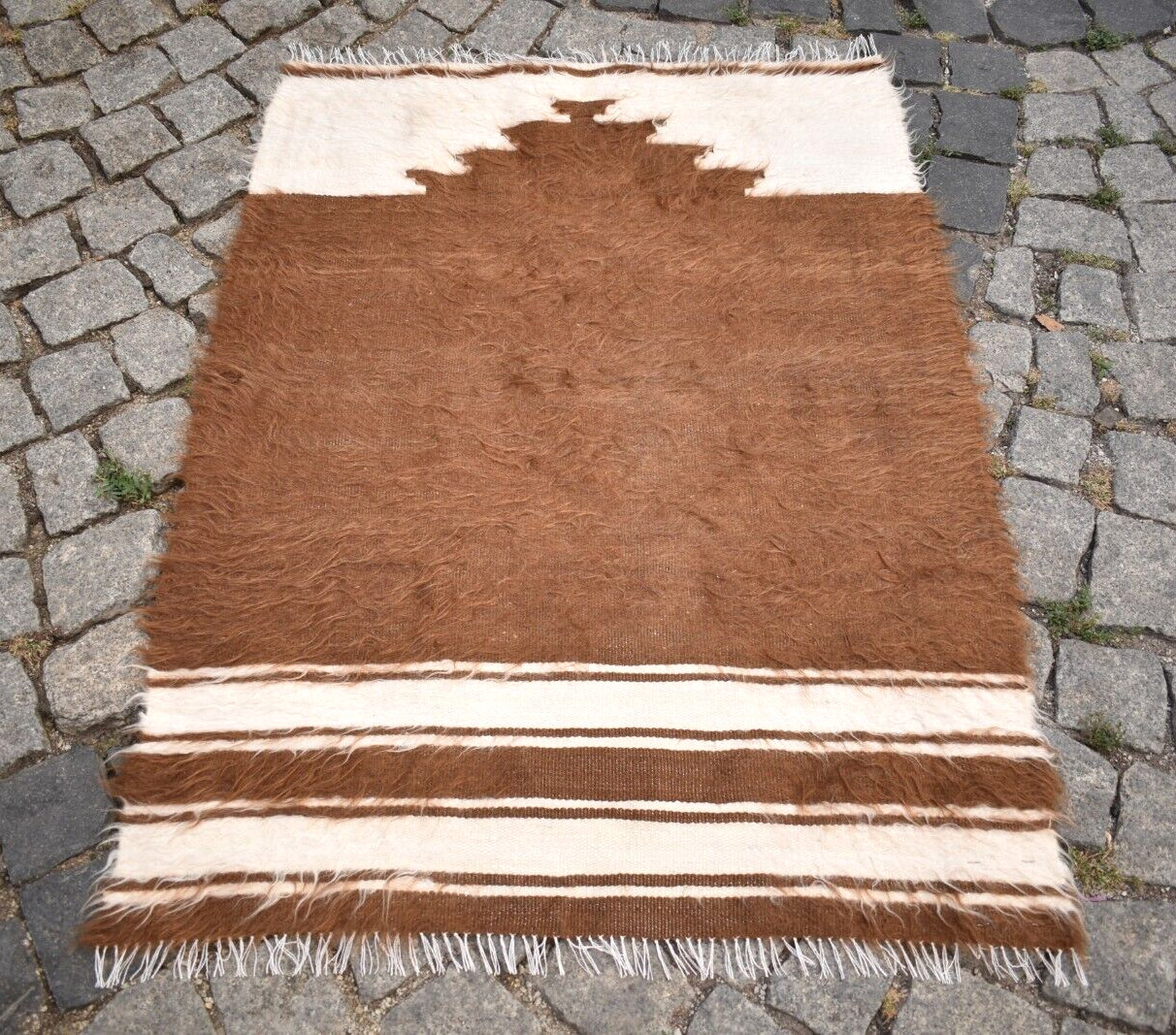 Turkish Mohair Rug 31'' x 42'' Vintage Rug Anatolian Rug Oriental Kilim NO DYE gallery