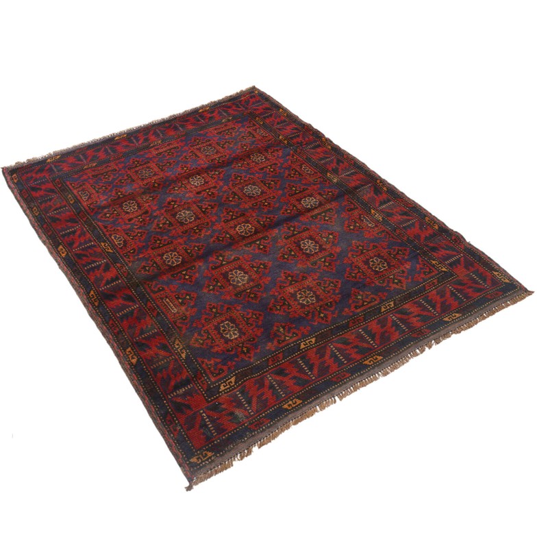 Handmade Afghan Geometric Traditional Kitchen Wool Area Rug 5.2 x 4 Ft -G19689 gallery