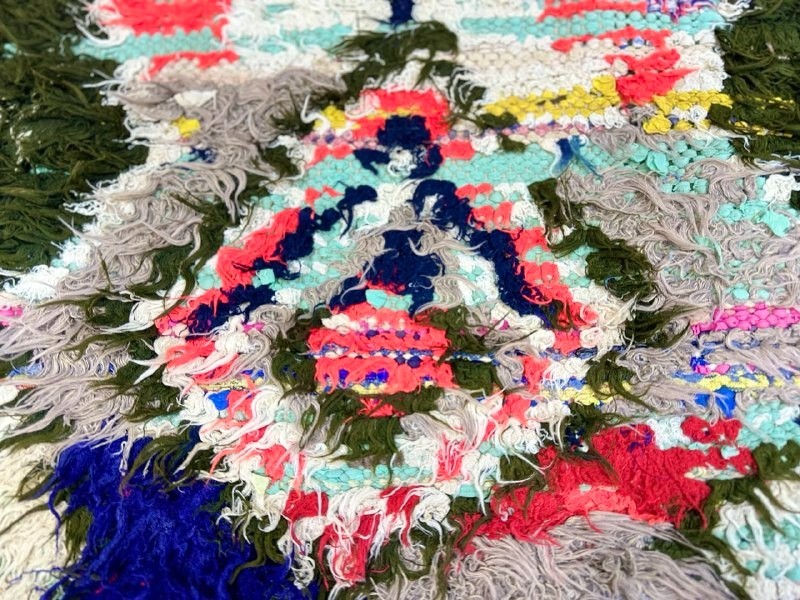 Vintage Moroccan Berber Runner Rug 2'5" x 9'8" Handmade Colorful Boho Geometric gallery