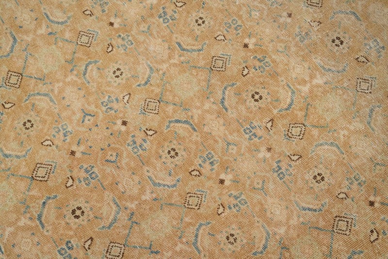 Antique Muted Rust Traditional Hand-knotted Vegetable Dye Room Size Rug 10x13 gallery