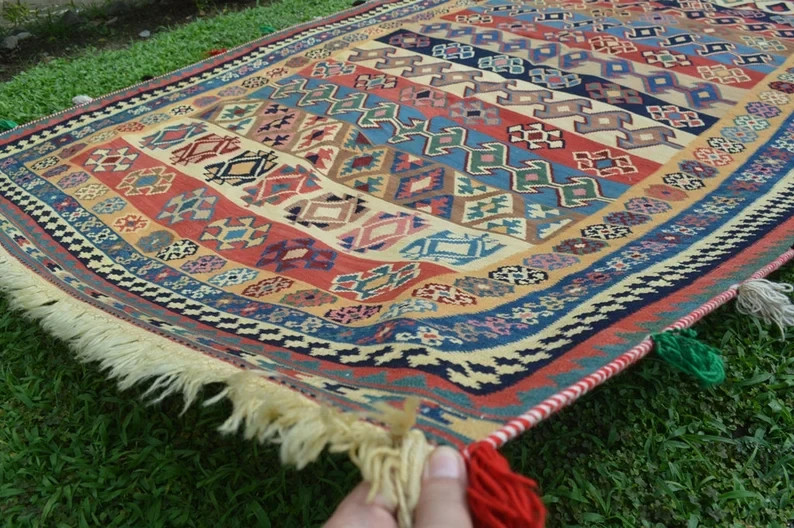 165 X 300 CM COLLECTOR ITEM Antique Shirvan Daghistani Group Fine Quality Kilim gallery