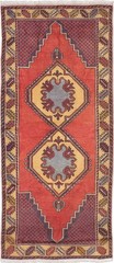 Traditional Vintage Hand-Knotted Area Rug 3’11” x 9’2″ Oriental Wool Carpet