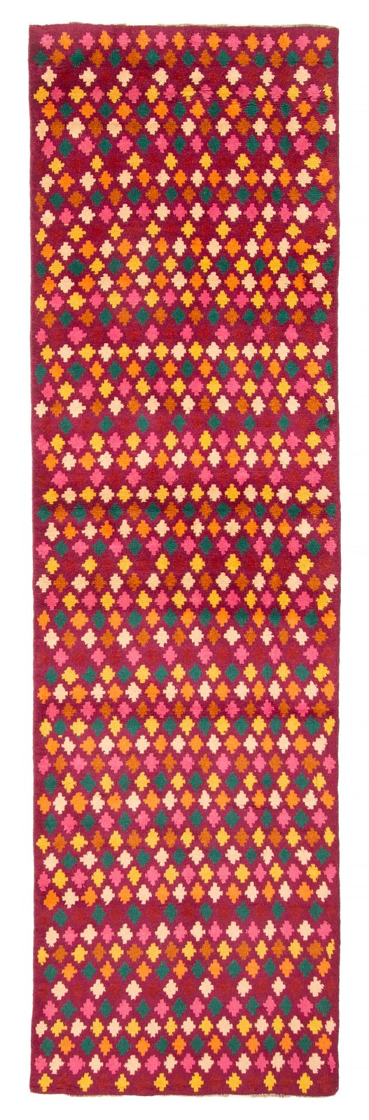 2'8" x 9'10" Vintage Hand-knotted Runner Rug Traditional Oriental Wool Carpet gallery