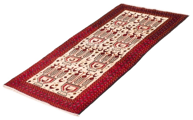 Vintage Hand-Knotted Area Rug 3'4" x 6'4" Traditional Wool Carpet gallery