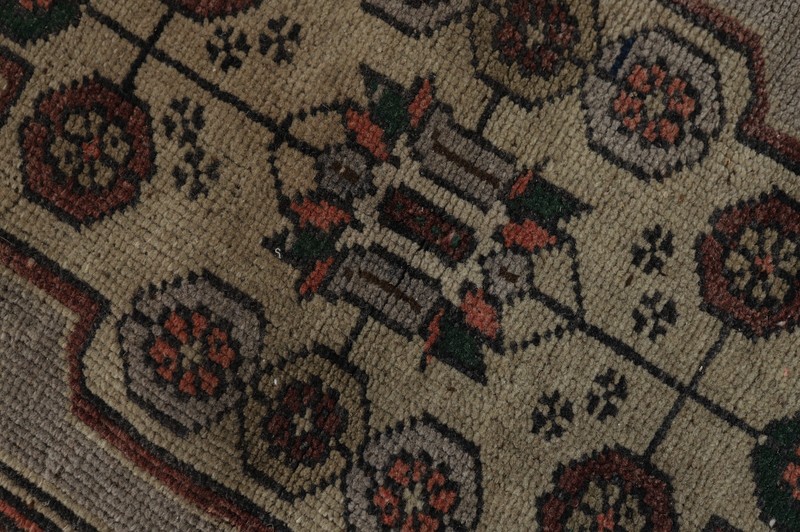 1x4 Vintage Turkish Rug, Bohemian Wool Mat, Hand Knotted Rug, Oushak Rug gallery