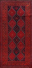 Antique Geometric Traditional Oriental Area Rug Hand-knotted Wool 5×10 Carpet