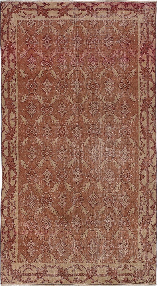 Traditional Vintage Hand-Knotted Area Rug 3'9" x 6'9" Oriental Wool Carpet