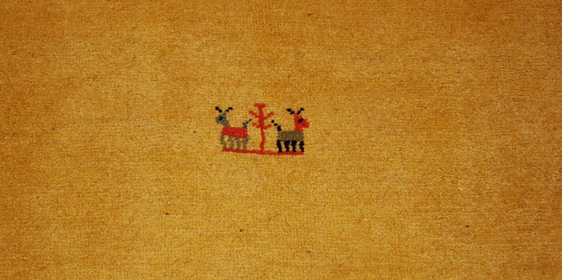 OLD,ANTIQUE CAUCASIAN UNUSUAL ANIMAL DESIGN KAZAK,SHIRVAN STYLE RUG 4'1" X 5'6" gallery