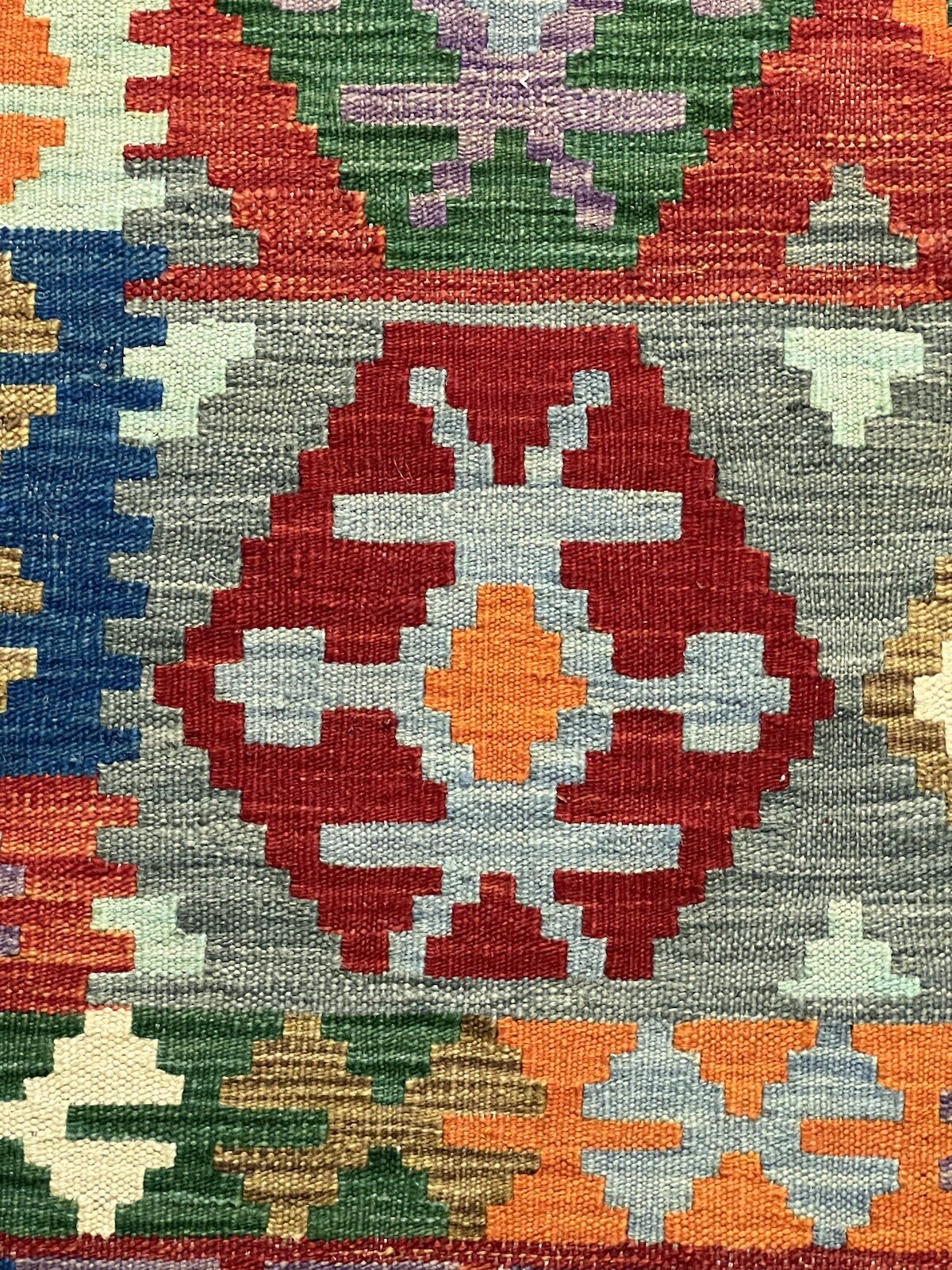 Vintage Kilim Traditional Hand Made Oriental Wool Kilim 5ftx3.2ft 136cmx104cm gallery