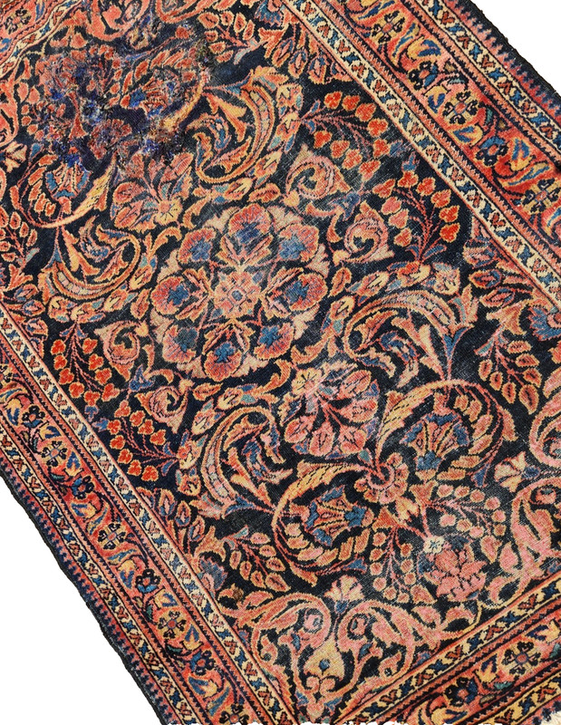 3'6"x5''6" ANTIQUE HAND KNOTTED CAUCASIAN TABRIZI SERAPE TRIBAL WOOL MUTED RUG gallery