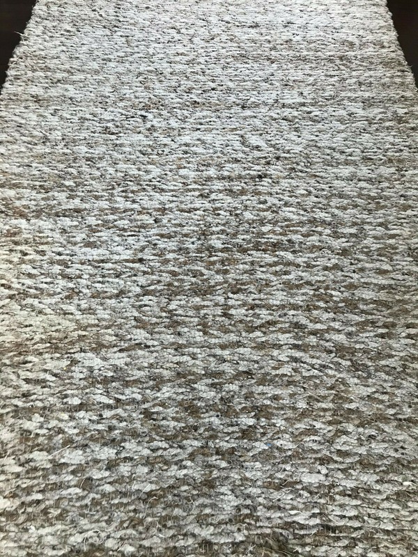 Vintage Mid Century Modern/ Hollywood Regency Spun Wool Rug gallery