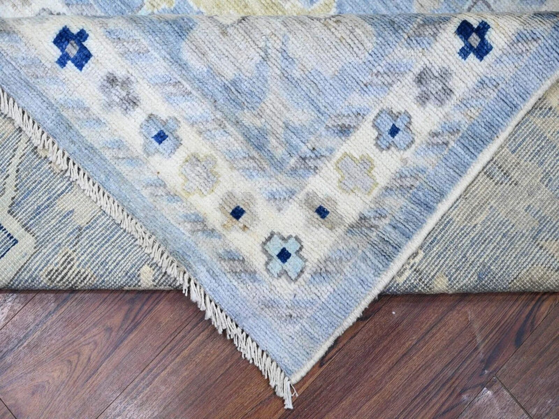 12'x12' Air Force Blue,Angora Pile Hand Knotted, Natural Dye Oushak Rug gallery