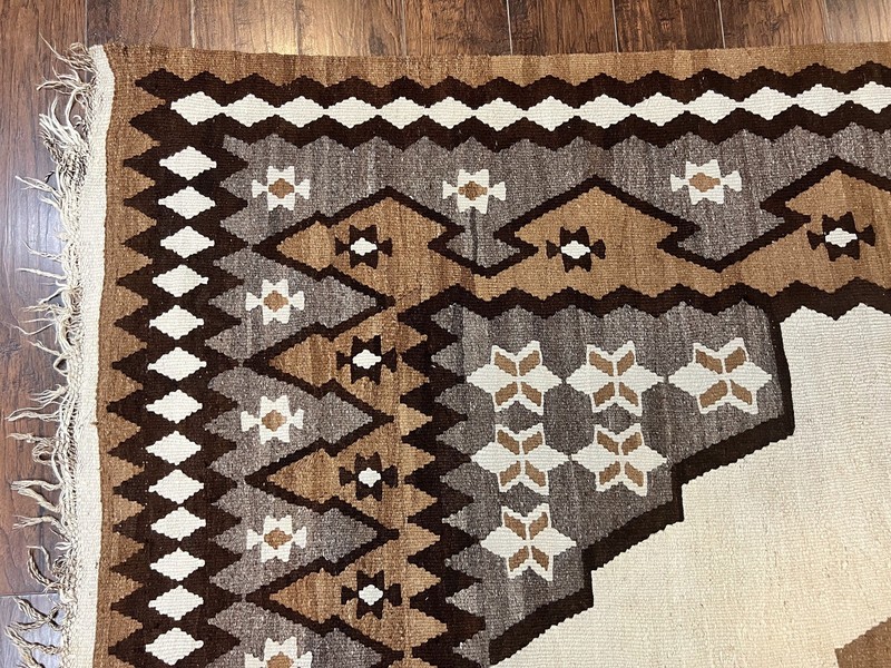 Antique Fars Kilim Rug 8x11 Tribal Flatweave Carpet Semi Open Field Geometric gallery