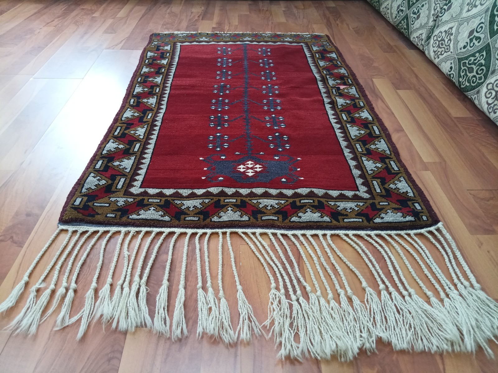 Tree of Life Antique Rug Blue Red Rare Rug Caucasian Special Product Rug 3x5 Sl gallery
